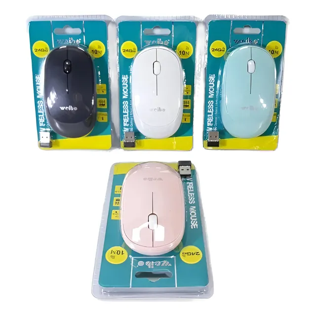 Mouse Weibo Inalambrico Escritorio Usb 2.4  Colores