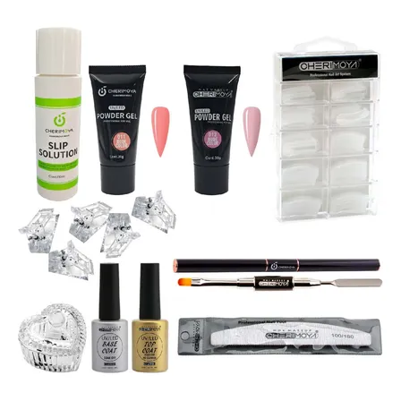 Kit De Polygel Completo Y Moldes Dual Cherimoya