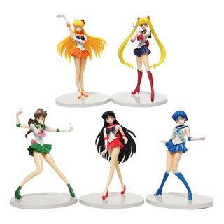 5 Figuras De Acción De Sailor Moon, Modelo De Muñecas De Ani 5 Figuras De Acción De Sailor Moon, Modelo De Muñecas De Ani
