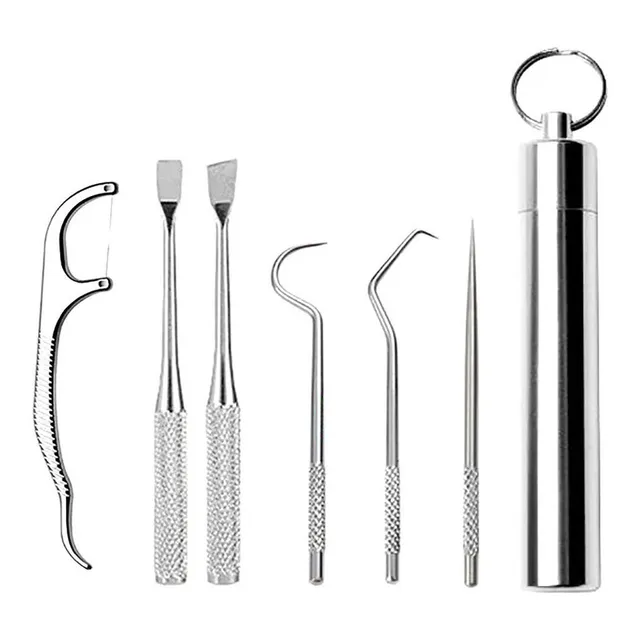 Set De Acero Inoxidable (6 Piezas) For Limpieza De Manos Por