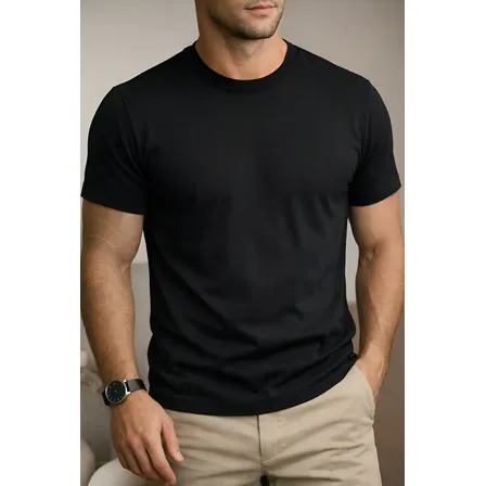 Camiseta Básica Lisa Algodão Camiseta Uniforme Unissex