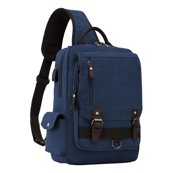 H Hikker-link Canvas Messenger Bag Crossbody Hombro 3gyp1