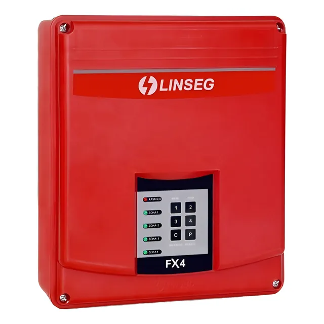 Panel De Alarma Contra Incendio Linseg Fx4 4 Zonas