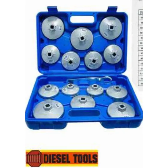 Kit Copa Dado Cambiar Filtro Aceite 15 Piezas Dieseltool