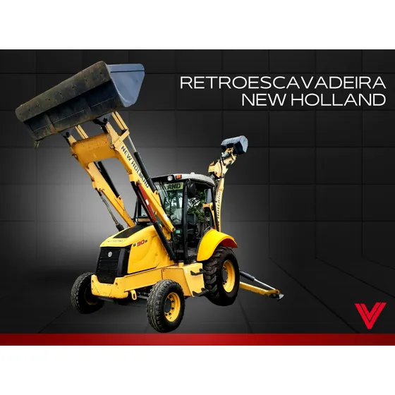 Retroescavadeira New Holland B90b Ano 2013