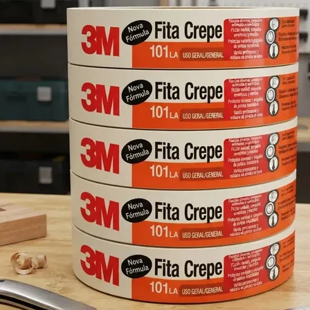 Kit 5 Fita Crepe 24mm X 50m 3m 101la