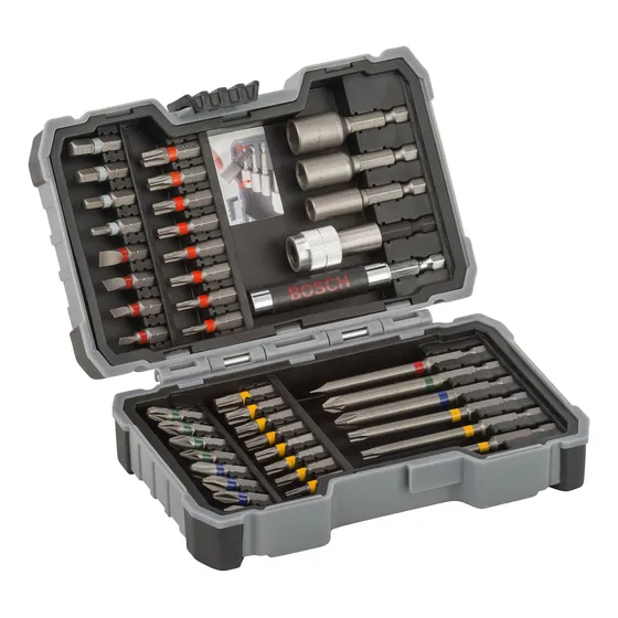 Kit De Puntas Y Dados Bosch Extra Hard Con 43 Unidades