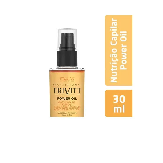 Óleo Capilar Trivitt Finalizador 30ml Power Oil Para Cabelo Seco e Danificado - Itallian Hairtech