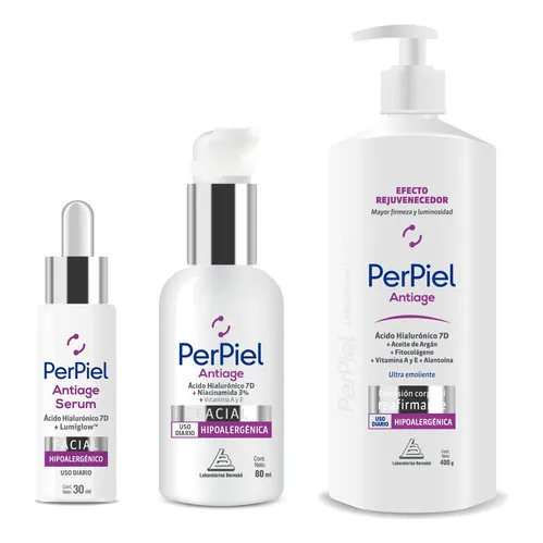 Perpiel Combo Efecto Rejuvenecedor + Facial Y Serum Antiage