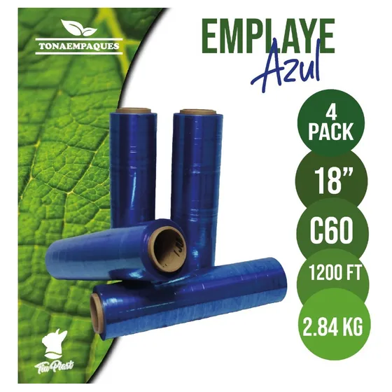 Rollo Emplaye Playo Pelicula Colores 4 Pieza/2.84 Kg X Rollo