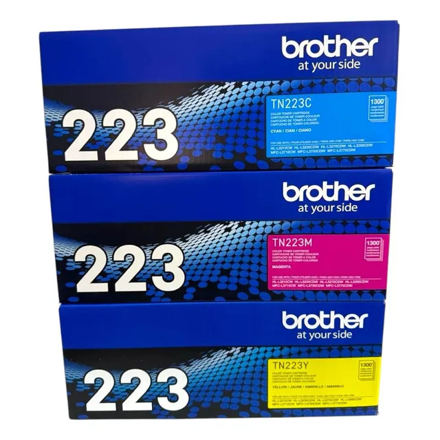 Pack Kit 3 Toner Brother Tn-223c, Tn-223m, Tn-223y