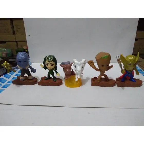 Lote Com 5 Bonecos Guardiões Da Galáxia Mc Donald's 