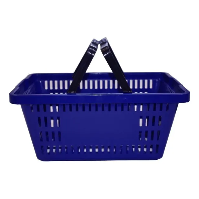 5 Cesta Cestinha Plástica Para Supermercado Reforçada Loja