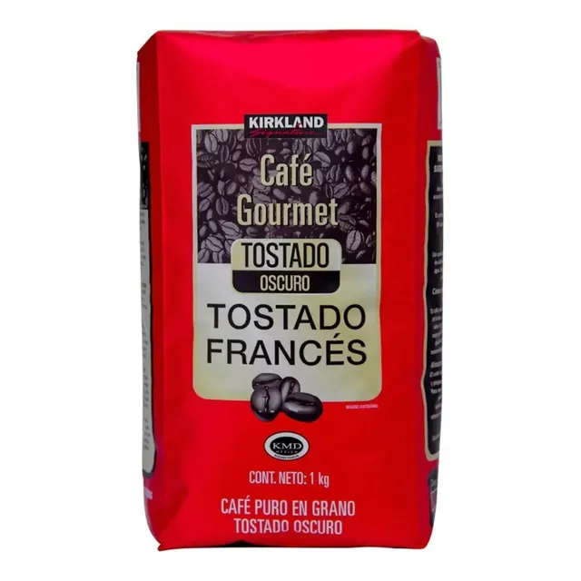 Kirkland Signature Café En Grano Gourmet Tostado Francés 1kg