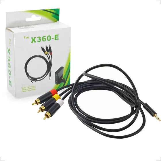 Cabo Av Áudio E Vídeo Alta Para Console Xbox 360 Super Slim 