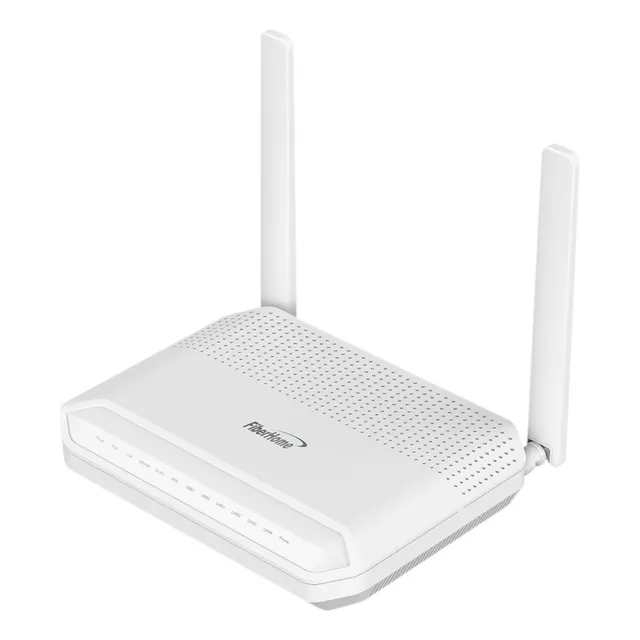 Onu Gpon Fiberhome Wifi 2.4/5 Ghz 4ptos Gb/pots/usb Hg6145f Color Blanco
