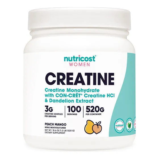 Monohidrato De Creatina En Polvo Nutricost Para Mujeres, Mic