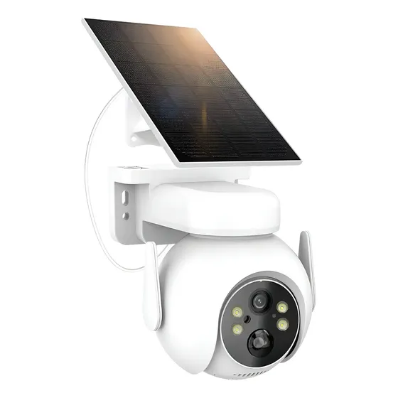 Câmera Segurança Externa Energia Solar Q8 Placa Solar Wifi Full Hd G.Eye
