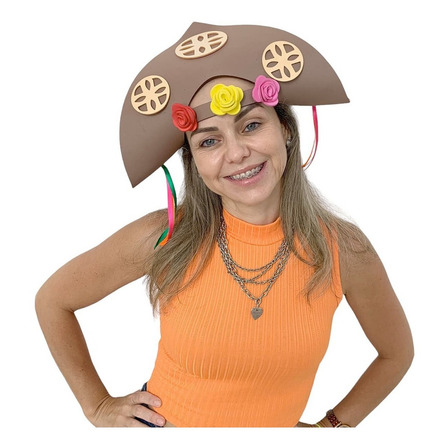 Chapéu De Cangaceiro Feminino Com Flor Festa Junina Caipira Chapéu De Cangaceiro Feminino Com Flor Festa Junina Caipira