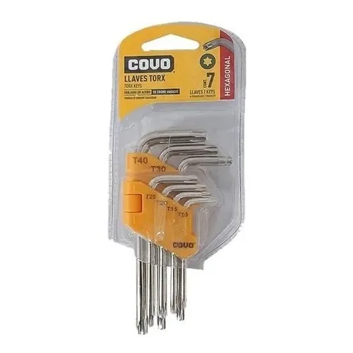 Juego De Llaves Torx Estrella Kit 7 Piezas Covo
