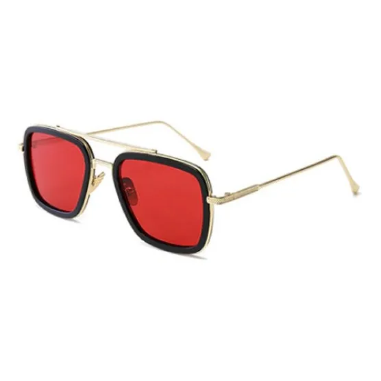 Gafas Lentes Iroman Tony Stark Uv Marco Gold Luna Roja