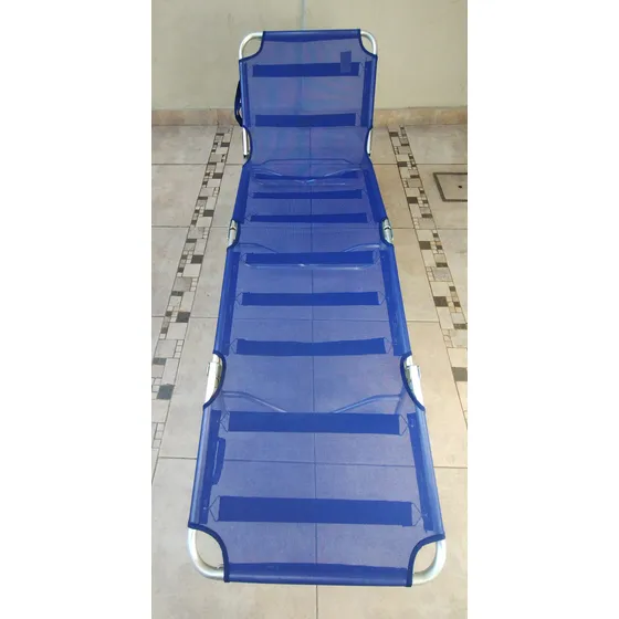 Reposera De Aluminio Plegable Marca Out Zen, Impecable