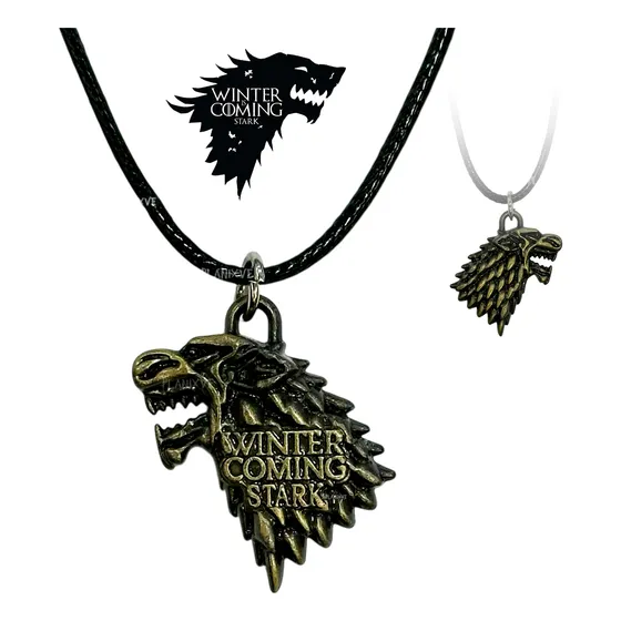 Collar Game Of Thornes Con Dije Casa Stark