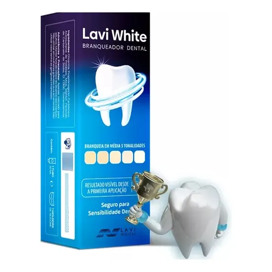 Branqueamento Dental Lavi White Clareador Dentes Brancos