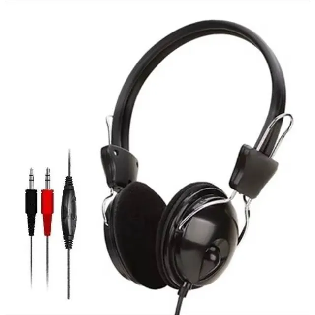 Audifono C/microfono Chat Pc Call Center 2 Plug 3,5mm Basico