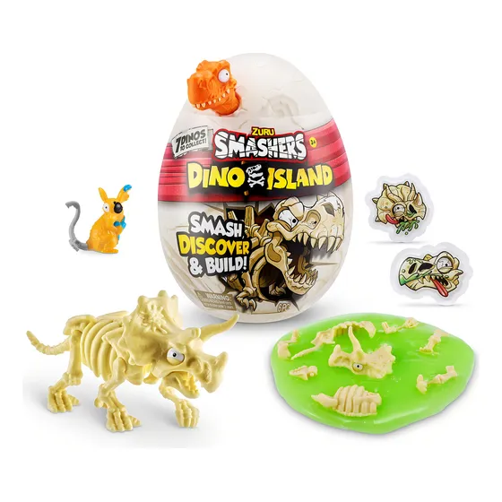 Nano Huevo Smashers Dino Island Zuru - Naranjo