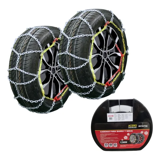 Cadenas Para Nieve Y Barro 12mm  Rodado 13 14 15 16 17 Auto