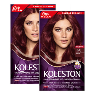 Tinte Para Cabello Koleston 46 Borgoña Pack 2 Tinte Para Cabello Koleston 46 Borgoña Pack 2