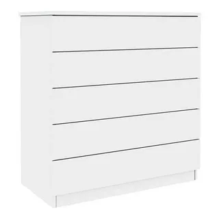 CĂŽmoda Premium 5 Gavetas Neve - Tcil MĂłveis Cor Branco CĂŽmoda Premium 5 Gavetas Neve - Tcil MĂłveis Cor Branco