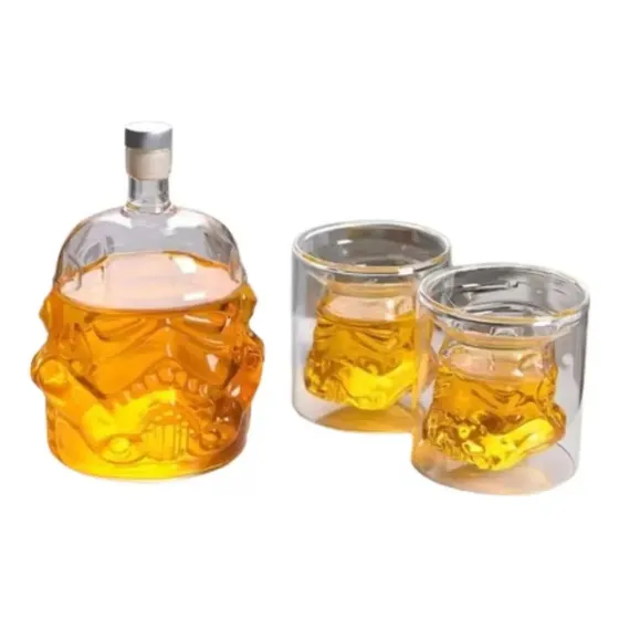 Juego Set Decantador De Whisky Star Wars Color Blanco