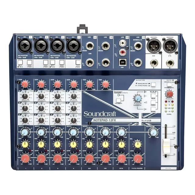 Consola Soundcraft Notepad-12FX de mezcla 220V