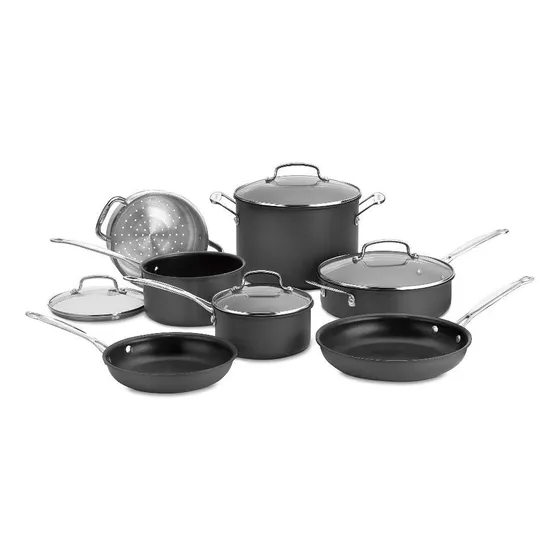 Juego De Ollas Cuisinart Nonstick 11 Piezas Tienda Fisica 