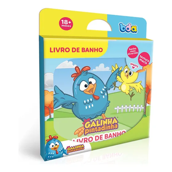 Galinha Pintadinha - Livro De Banho - Toyster Brinquedos Cor Azul-turquesa BDA