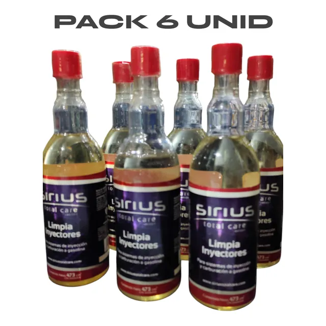 Limpia Inyector Inyectores Gasolina Sirius 473ml Pack 06unid