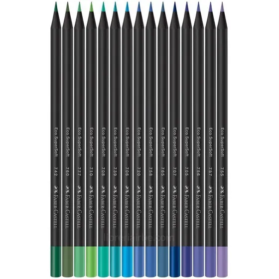 Ecolápices Supersoft X15 Tonos Fríos Faber-castell