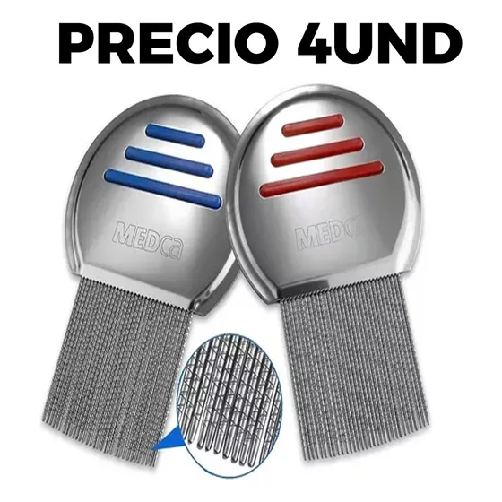 Peine Para Piojos Paquete De 2 Peines Profesional Saca Piojo