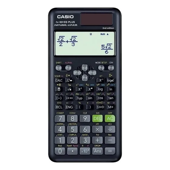 Calculadora Científica Casio Fx-991es Plus - 417 Funções -nf Cor Preto