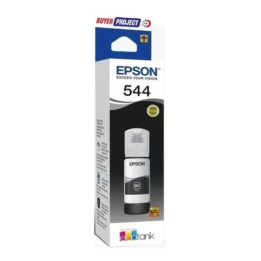 Botella De Tinta Color Negra T544 65ml L1110 L3110 L3150 