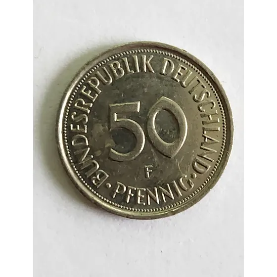 Moneda De 50 Pfennig De 1992 F Alemania Colección