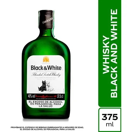 Whisky Black And White 375 Ml