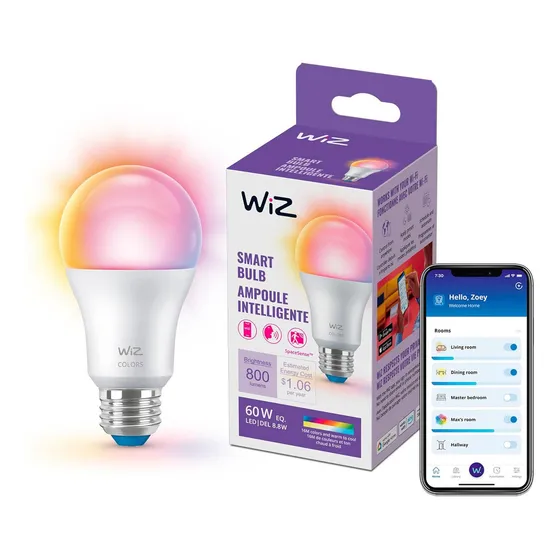 Bombillo Wiz Inteligente Wifi Led Rgb Rgbcw Luz Rgbw