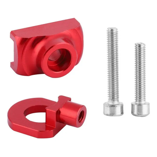Tensor Cadena Para Bicicleta (aleacion Aluminio) Color Rojo