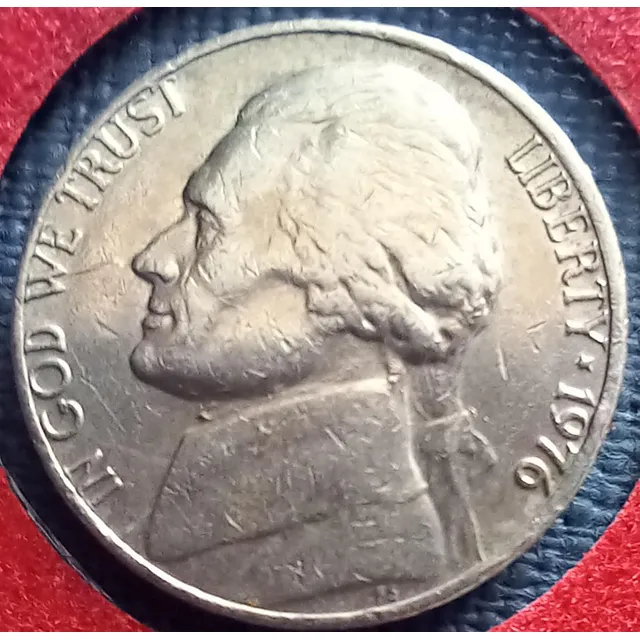 Moneda De Los Estados Unidos 5centavos De 1976