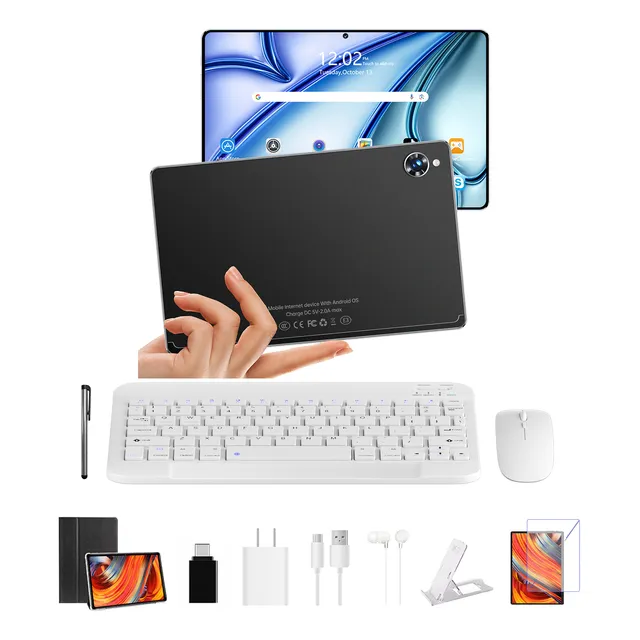 Tablet M10 Android 13 512gb +12gb Ram Con Teclado