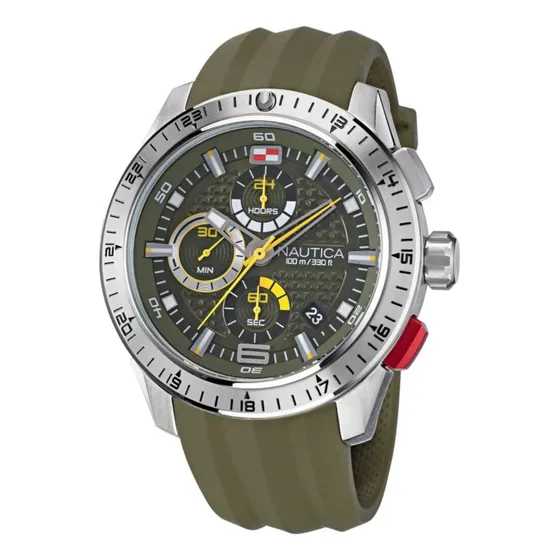 Reloj Para Hombre Nautica Nst Napnsf110 Verde