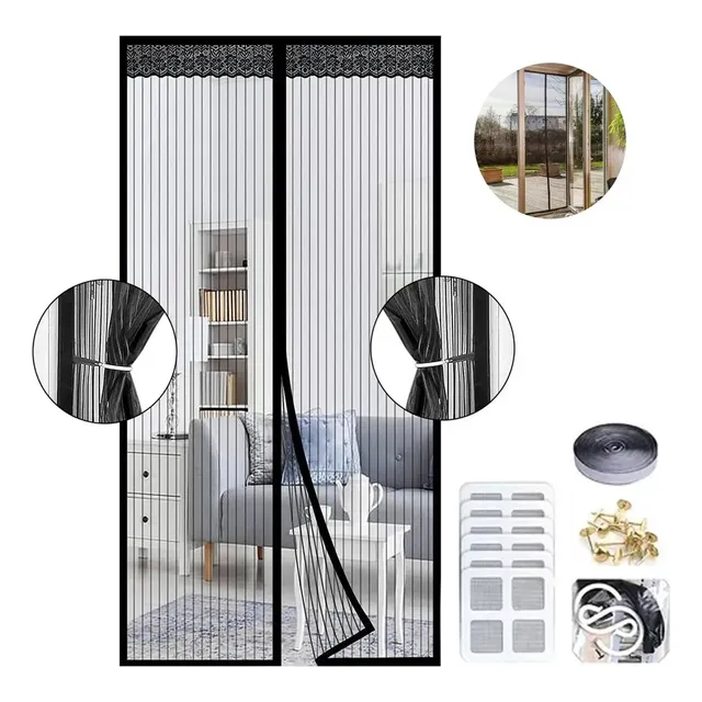Magnetismo Mosquitera Para Puertas Various Sizes Color 120x220